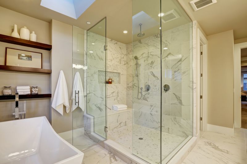 Elegant Shower with Frameless Glass
